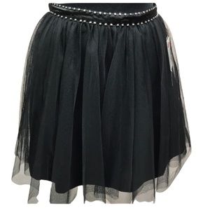 Sequin Hearts Tulle Skirt